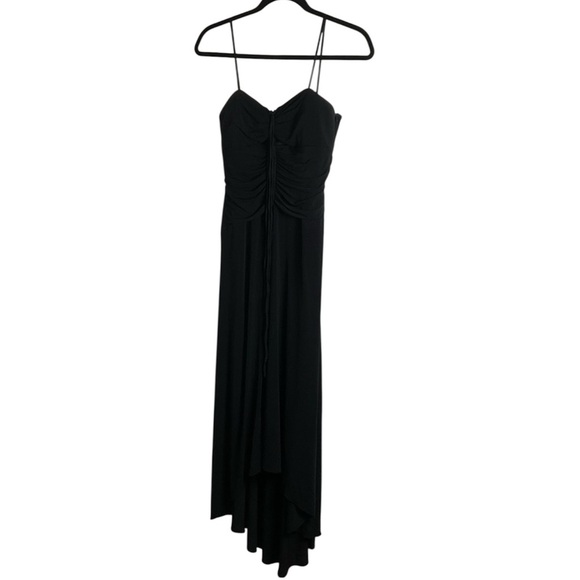 Laundry by Shelli Segal Elegant Black Ruched halter Dress size 6 - Picture 1 of 9